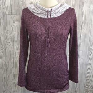 Chance Or Fate Purple Hoodie Top Medium